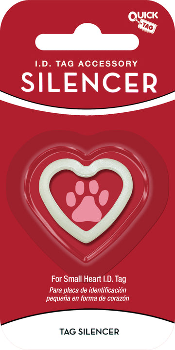 Small Glow in the Dark Heart Silencer