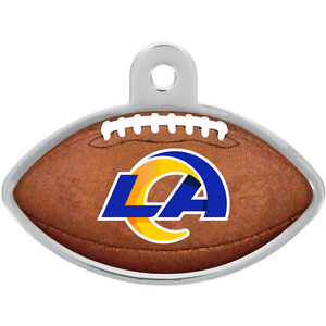 LA Rams Dog Tag, Football Shape