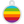 Rainbow Stripe Large Circle Raised Edge Pet ID Tag