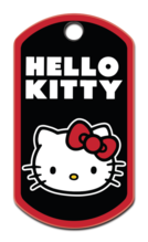 Hello Kitty Pet ID Tag, Large Military