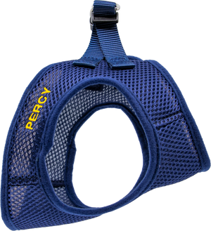Personalized Mesh Pet Harness Navy Blue