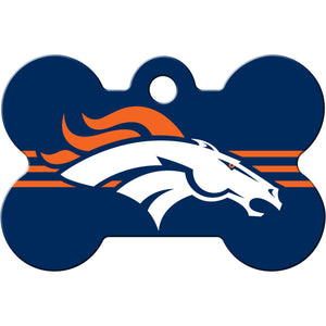 Denver Broncos Dog Tag, Medium Bone