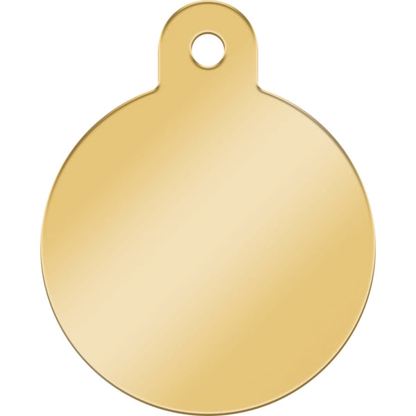 Large Circle Shape Pet Tag