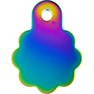 Flower Shape Pet Tag Front Back