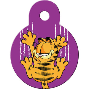 Garfield Wall Scratches Pet ID Tag, Small Circle