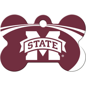 Mississippi State Bulldogs Dog Tag, Medium Bone