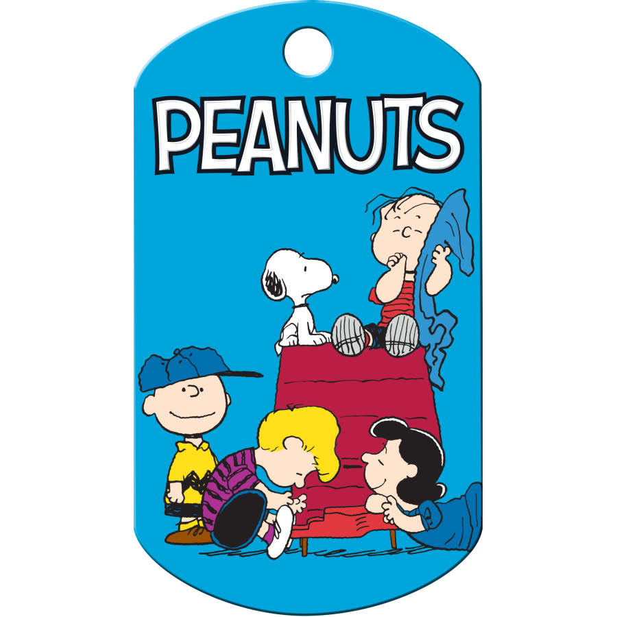 Peanuts Gang Dog Tag, Military Shape