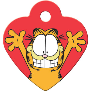 Garfield Pet ID Tag, Small Heart