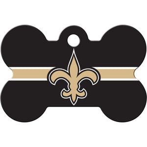 New Orleans Saints Dog Tag, Medium Bone