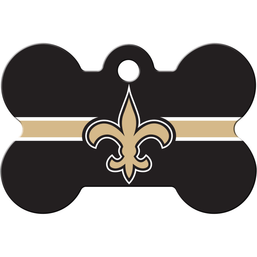 New Orleans Saints Dog Tag, Medium Bone
