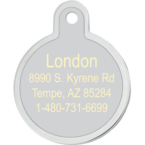 Large Skull Dog Tag