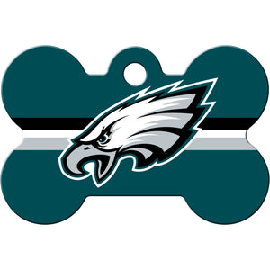 Philadelphia Eagles Dog Tag, Medium Bone