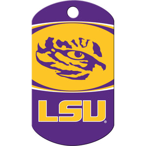 Louisiana State Tigers Dog Tag, Military Shape