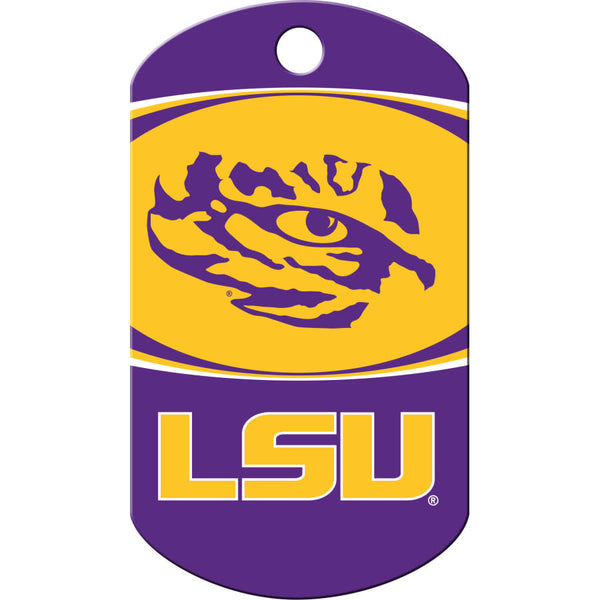 Louisiana State Tigers Dog Tag, Military Shape