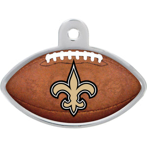 New Orleans Saints Dog Tag, Football Shape
