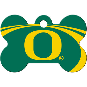 Oregon Ducks Dog Tag, Medium Bone