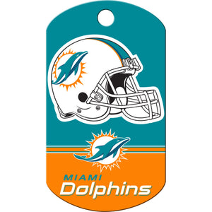 Miami Dolphins Dog Tag, Military Shape