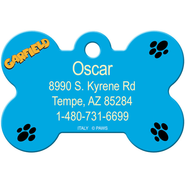 Odie "Can I Lick Your Face" Dog Tag, Medium  Bone