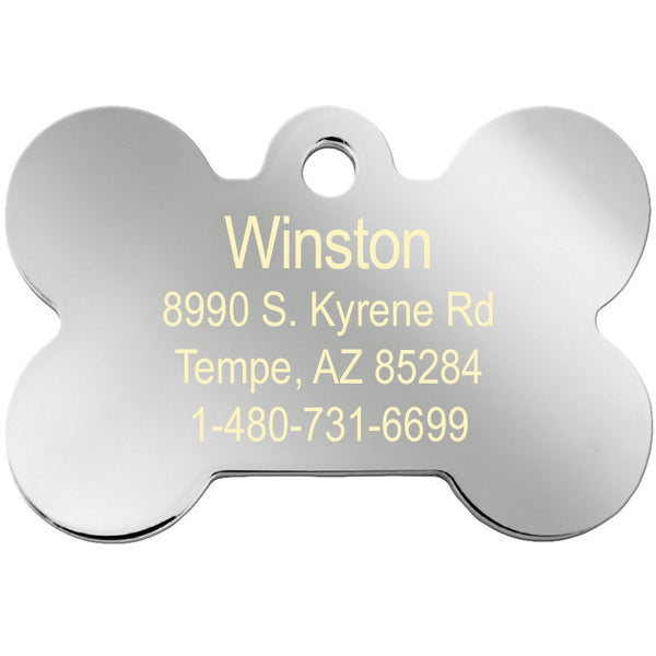 Wales Flag Dog Tag, Medium Bone