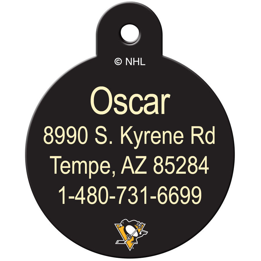 Pittsburgh Penguins Pet ID Tag for Dogs and Cats