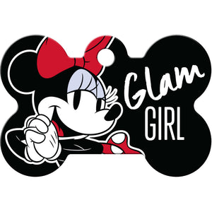 Minnie Mouse Dog Tag, Medium Bone