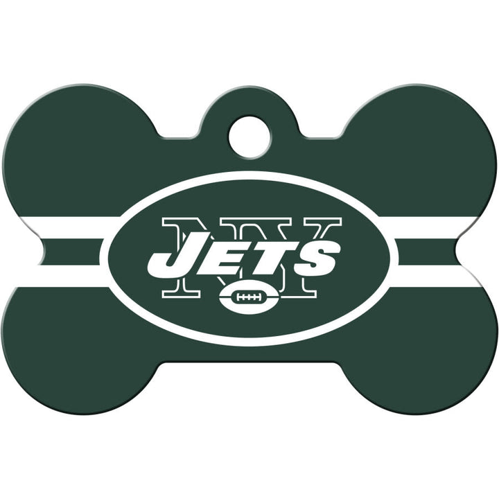 New York Jets Dog Tag, Medium Bone