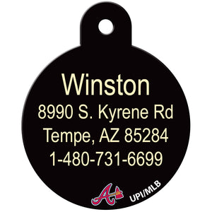 Atlanta Braves Pet ID Tag for Dogs and Cats