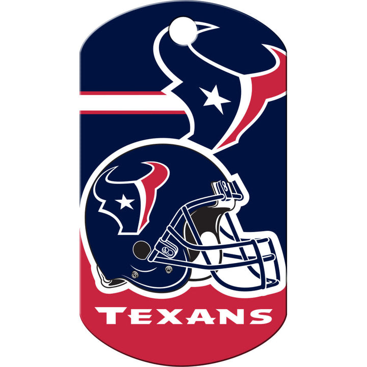 Houston Texans Dog Tag, Military Shape