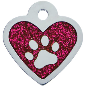 Small Paw Shaped Bone Pet Tag 