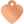 Rose Gold Crystal Heart Shape Pet Tag Front