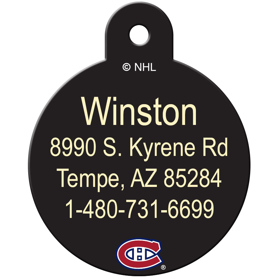 Montreal Canadiens Pet ID Tag for Dogs and Cats
