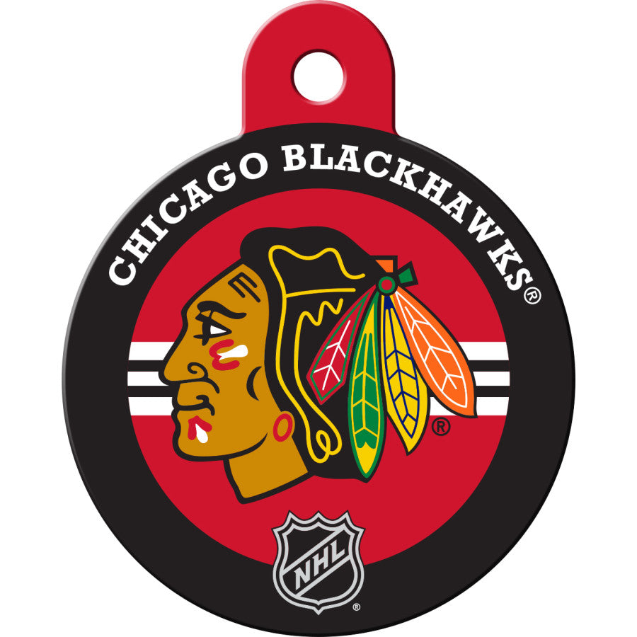 Chicago Blackhawks Pet ID Tag for Dogs and Cats