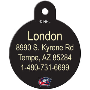 Columbus Blue Jackets Pet ID Tag for Dogs and Cats