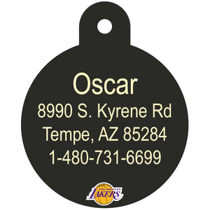 LA Lakers Pet ID Tag for Dogs and Cats