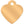 Small Heart Shape Dog Tag Front Back
