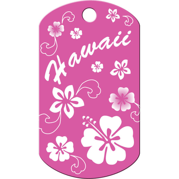 Hawaii Dog Tag, Military Shape