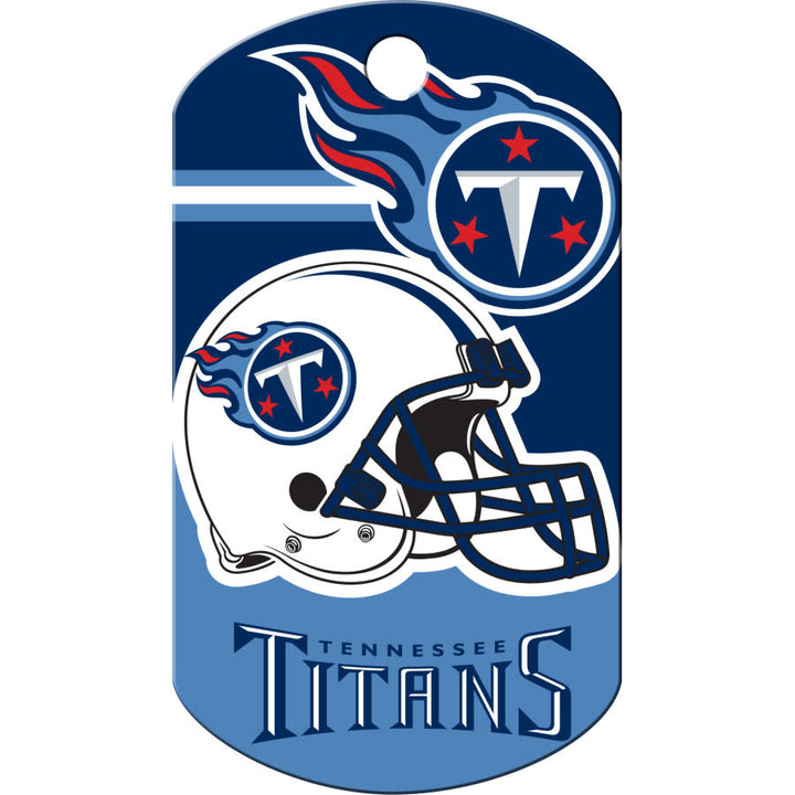 Tennessee Titans Dog Tag, Military Shape