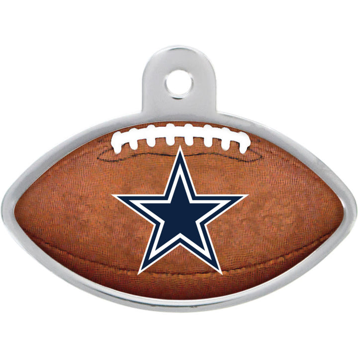 Dallas Cowboys Dog Tag, Football Shape
