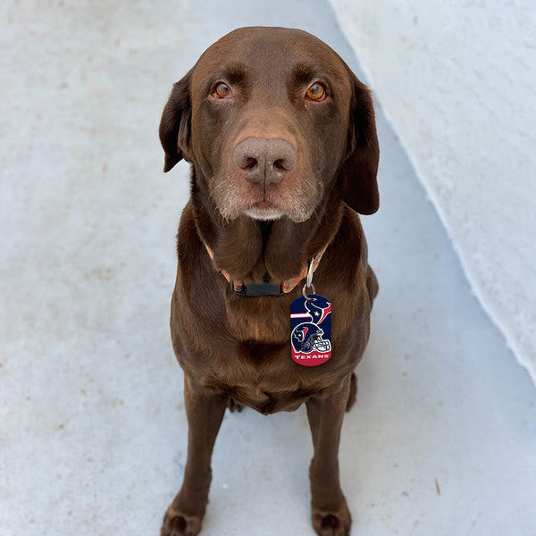 Houston Texans Dog Tag, Military Shape