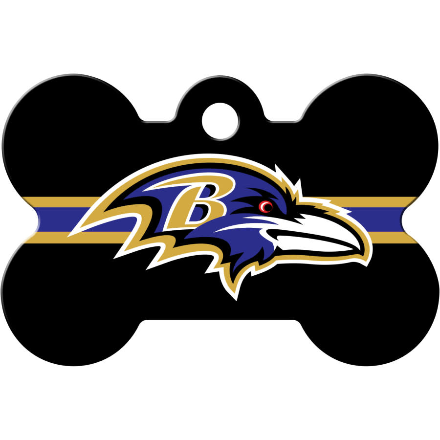 Baltimore Ravens Dog Tag, Medium Bone