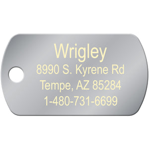 Small Military Dog ID Tags