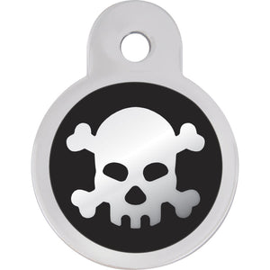 Small Skull Dog Tag 
