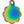 Flower Shape Dog Tag Front Back