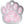 Pink Marble Paw Pet ID Tag, Small