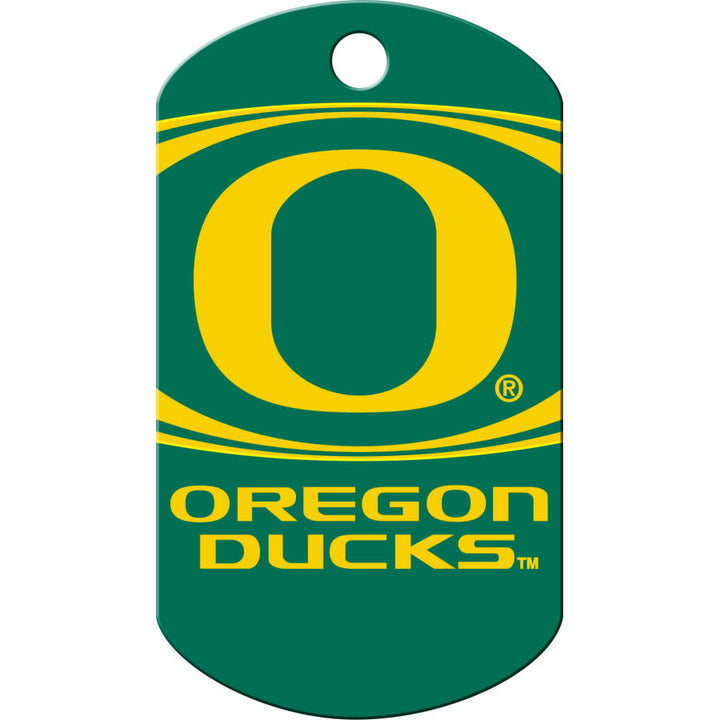 Oregon Ducks Dog Tag, Military Shape
