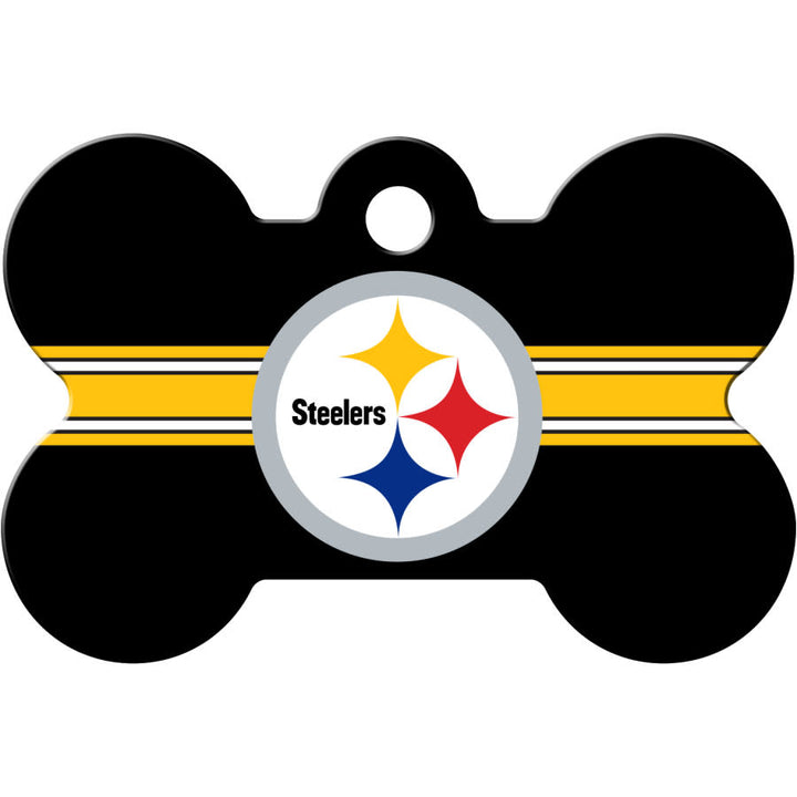 Pittsburgh Steelers Bone Dog Tag, Medium Bone