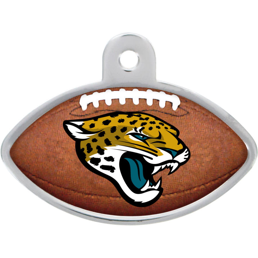 Jacksonville Jaguars Dog Tag, Football Shape