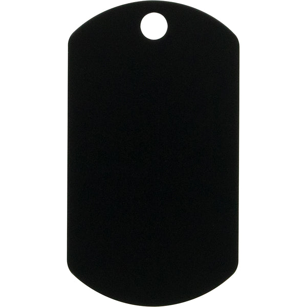 Black Aluminum Military Dog Tag