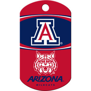 Arizona Wildcats Dog Tag, Military Shape
