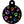 Multi Color Paw Print Dog Tag